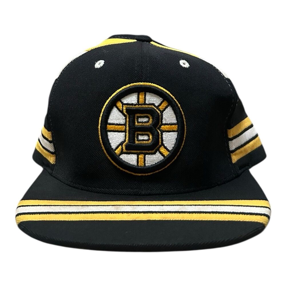 Boston Bruins Mitchell & Ness Snapback Hat Black Yellow